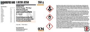 آمونیوم پراکسی دی سولفات 250 گرمی