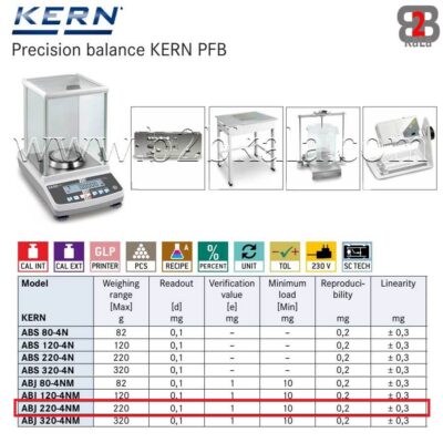 ترازوی آزمایشگاهی کرن KERN ABS220-4NM