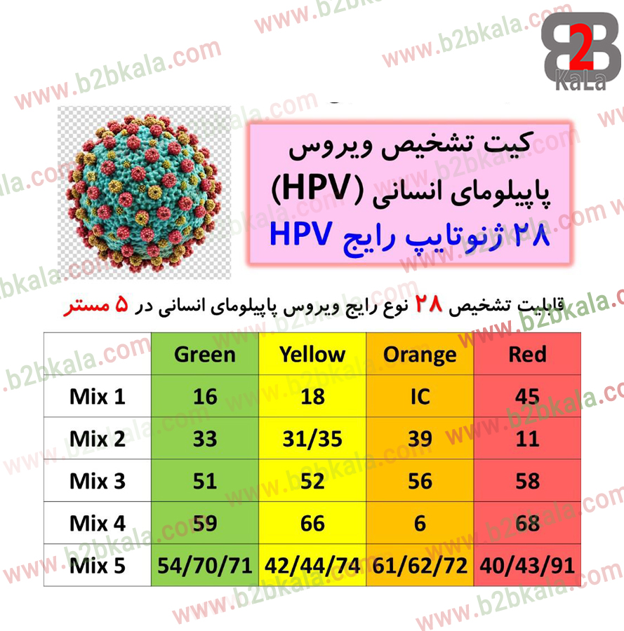 /کیت تشخیص ویروس پاپیلومای انسانی (HPV)