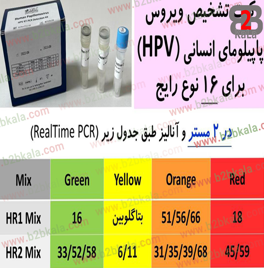 کیت تشخیص ویروس پاپیلومای انسانی برای 16 نوع رایج